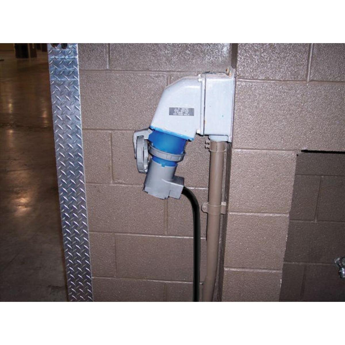 Picture of HBL560R9W - Heavy Duty Products, IEC Pin and Sleeve Devices, Industrial Grade, Female Receptacle, 60A 3-Phase Wye 120/208V AC, 4-Pole 5-Wire Grounding, Terminal Screws, Blue, Watertight