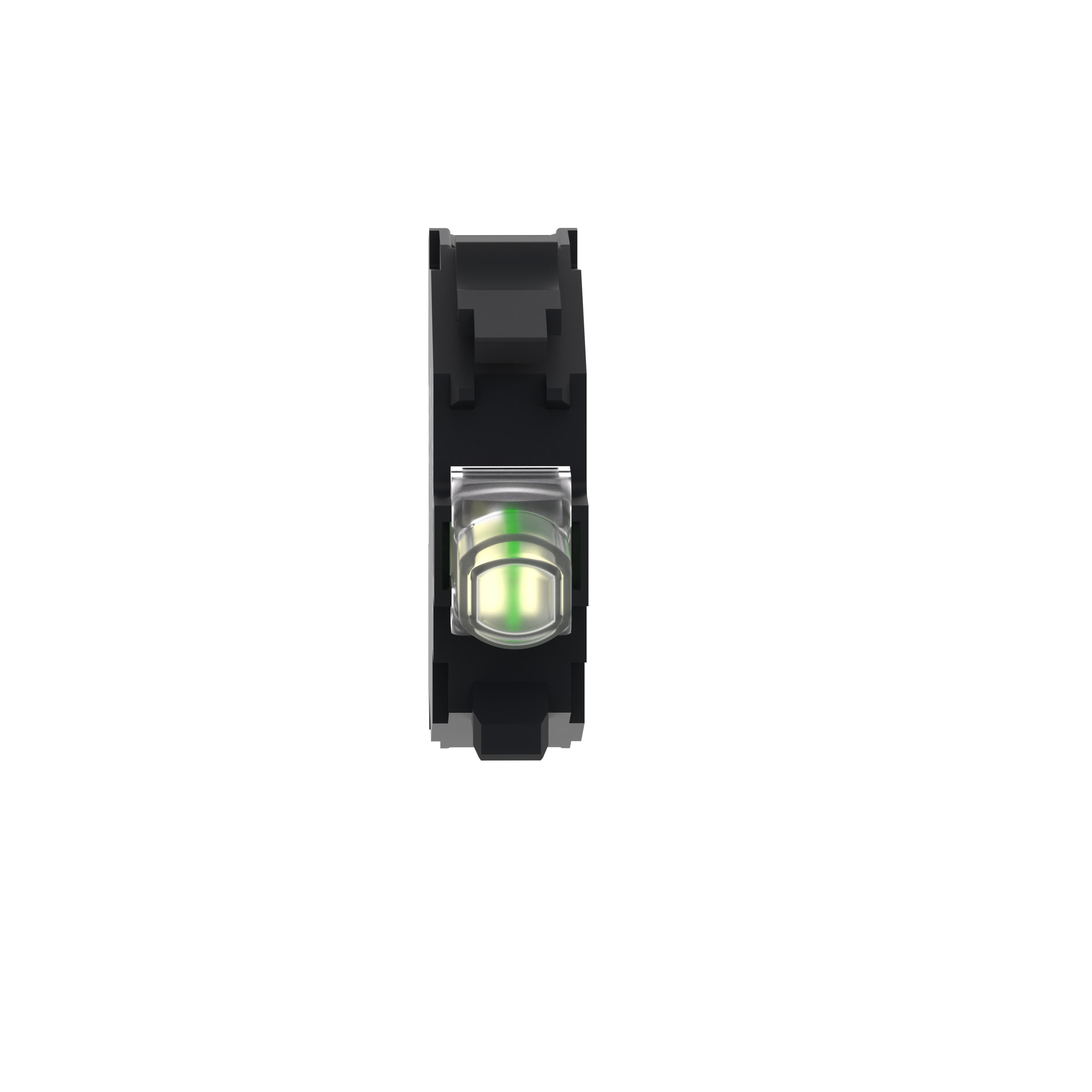 Picture of ZBVBG1 - Light block, Harmony XB4, Harmony XB5, for head 22mm, universal LED, screw clamp terminals, 24...120V AC DC