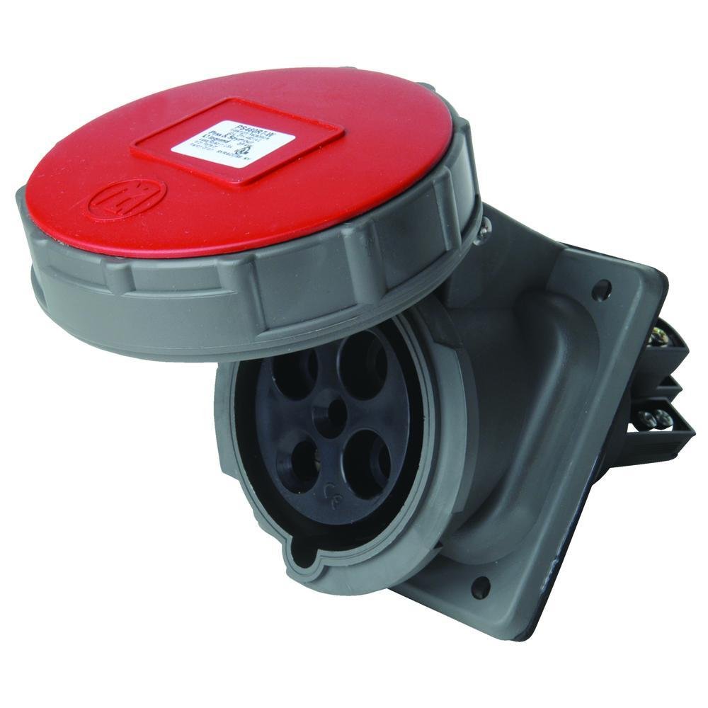 PS460R7-W - Pin & Sleeve Watertight 60A 3ø 480V Receptacle