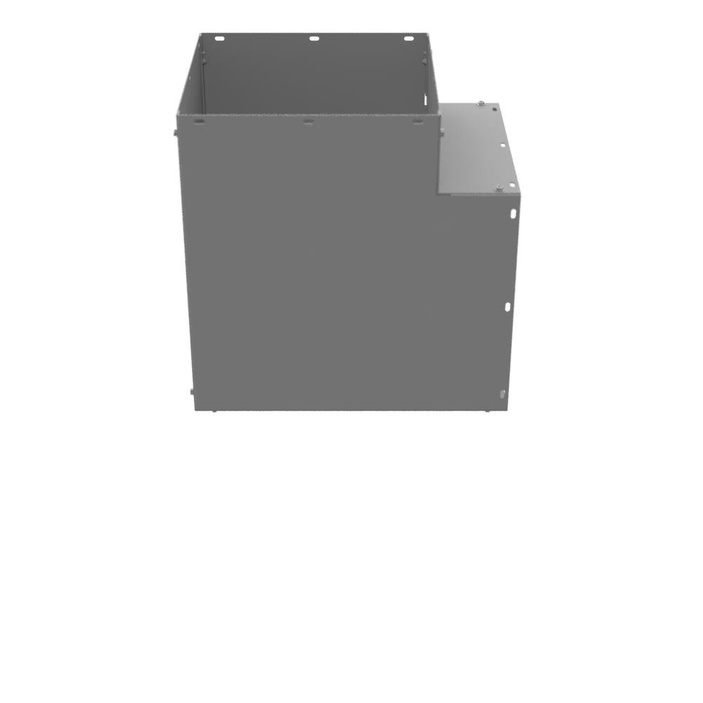 Picture of 1212L90C - 16x12x16 Wireway Elbow 90 Corner ANSI 61 Gray Steel