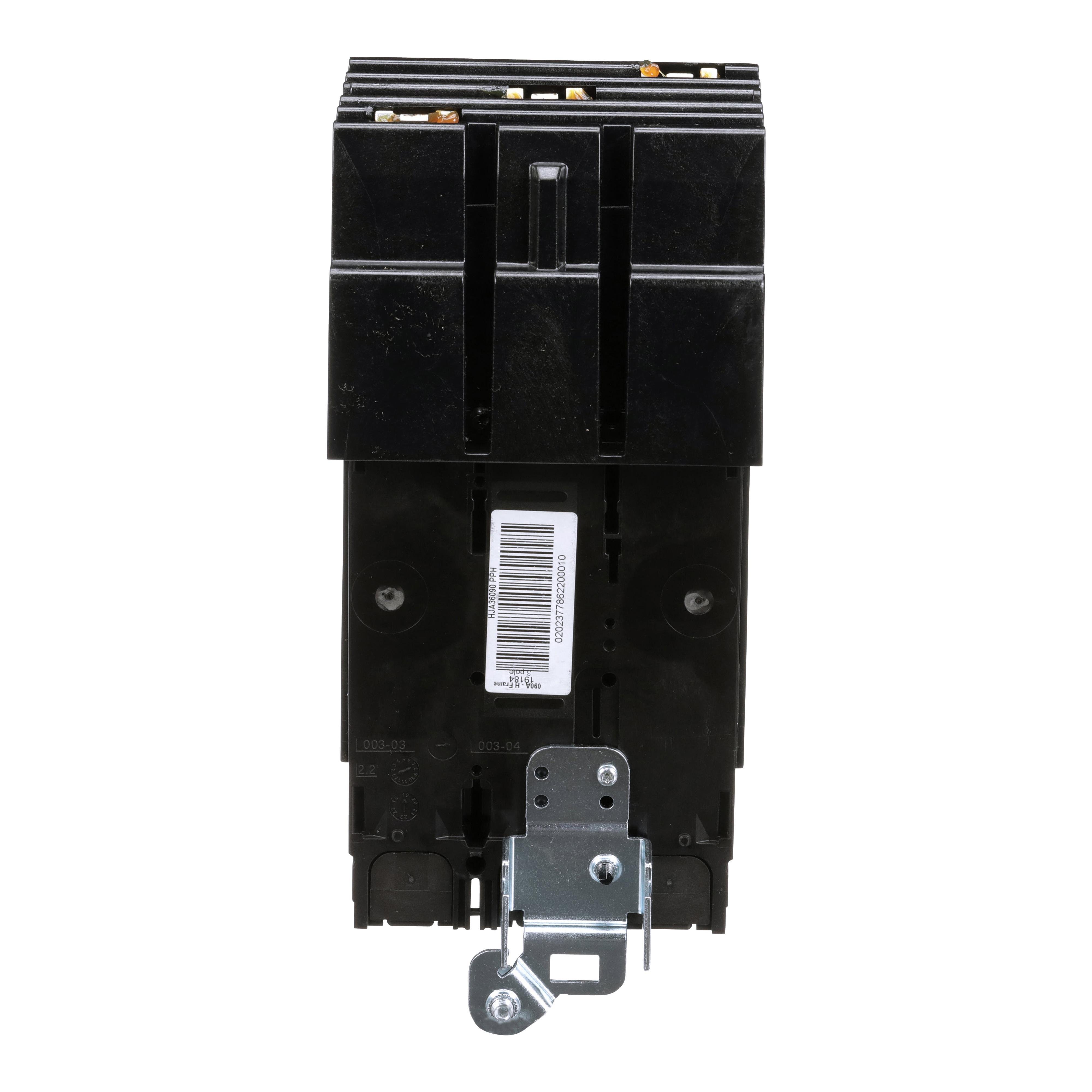 Picture of HJA36090 - Circuit breaker, PowerPacT H, 90A, 3 pole, 600VAC, 25kA, I-Line, thermal magnetic, 80%, ABC