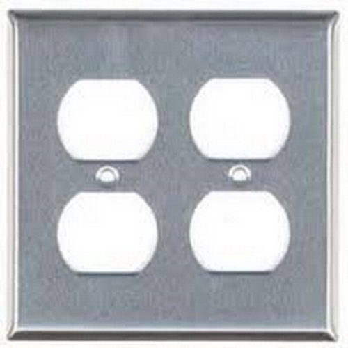 97102 - 2 Gang Duplex Stainless Steel Plate