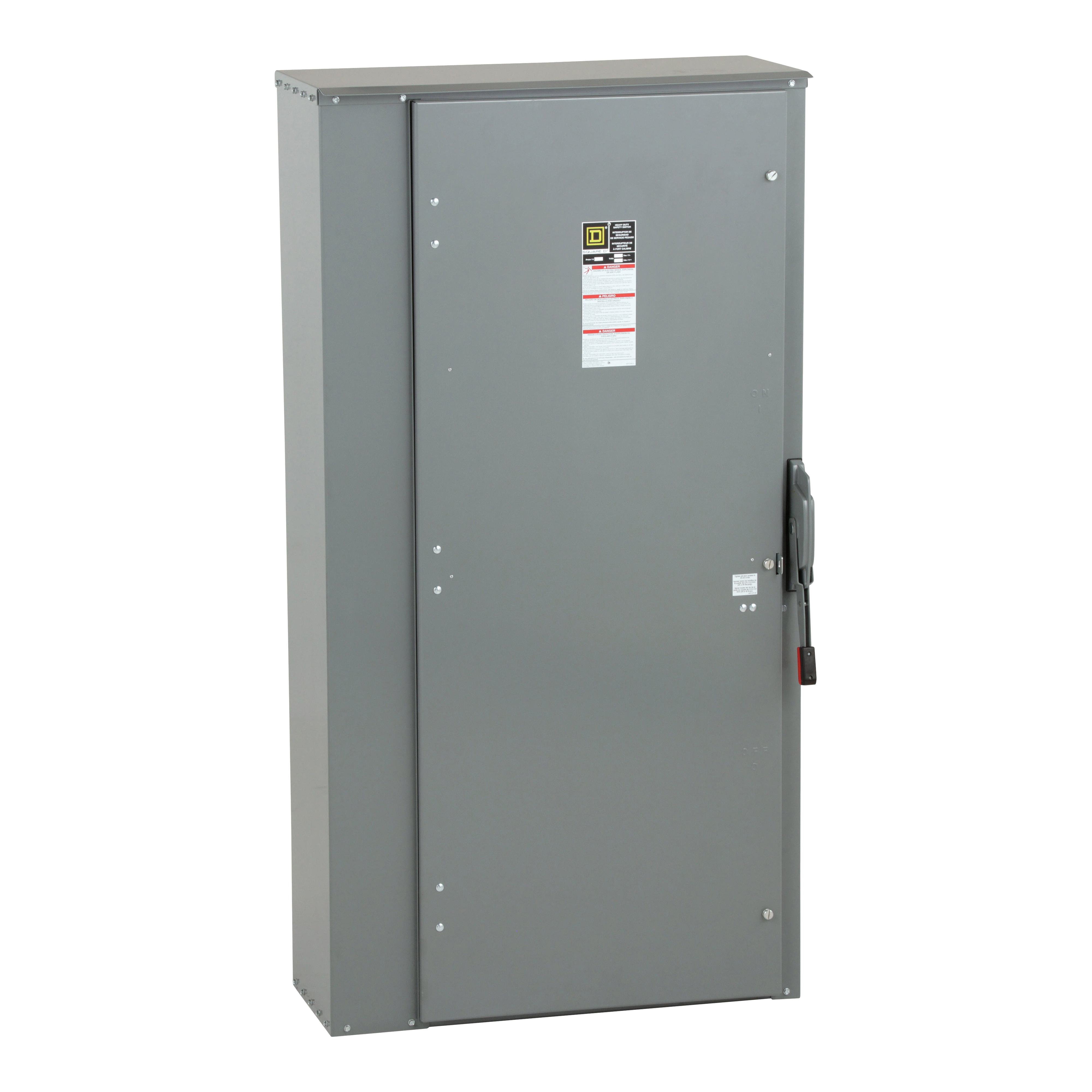HU368R - Safety switch, heavy duty, non fusible, 1200A, 3 wire, 3 pole, 500hp, 600VAC/DC, NEMA 3R
