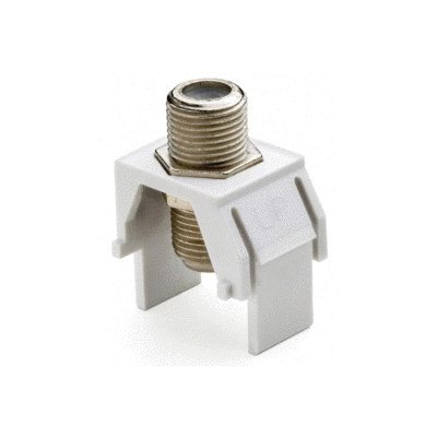 WP3479-WH - Non-Recessed Nickel F-Connector, White