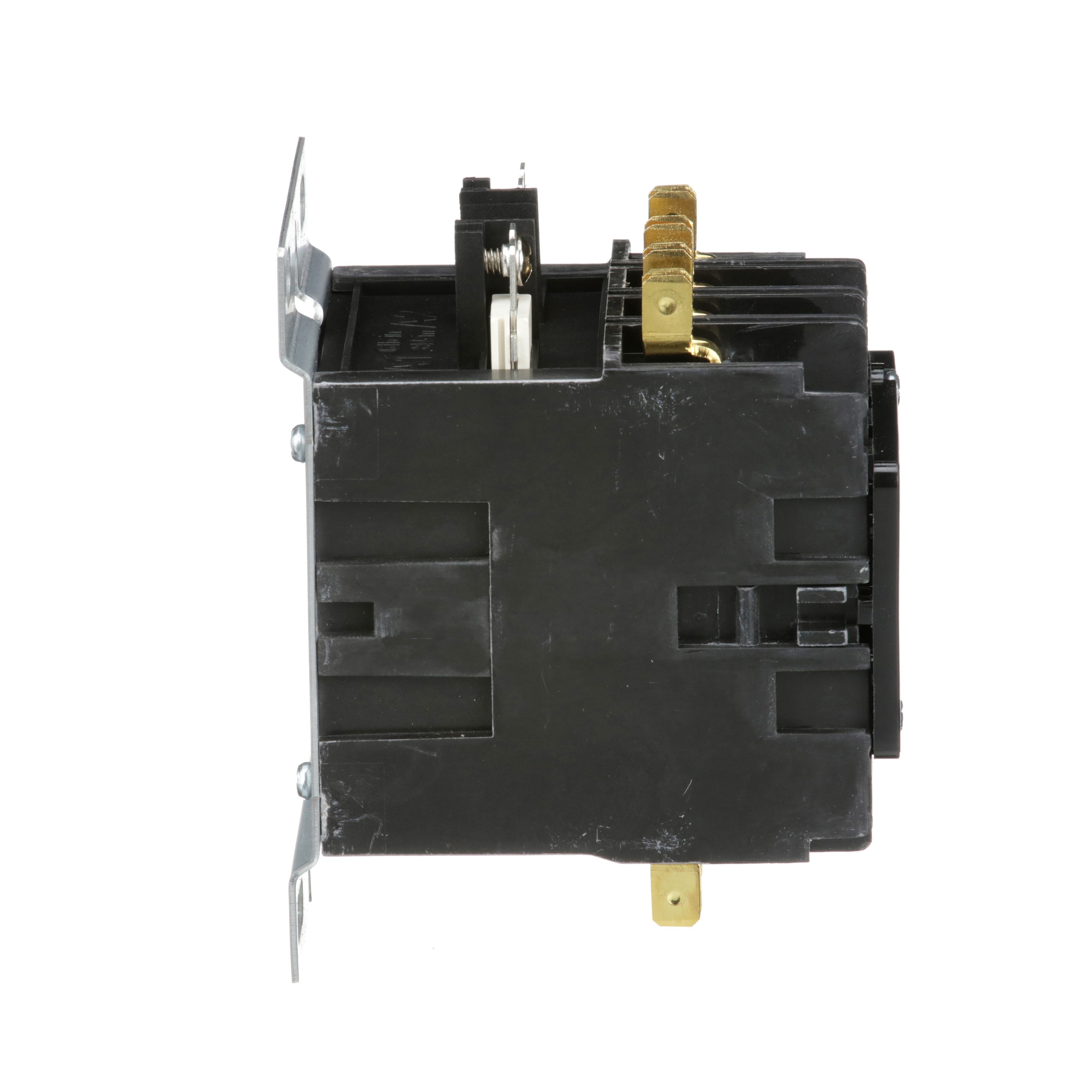 Picture of 8910DPA34V14 - Contactor, Definite Purpose, 30A, 4 pole, 20HP at 575VAC, 3 phase, 24/24VAC 50/60Hz coil, open