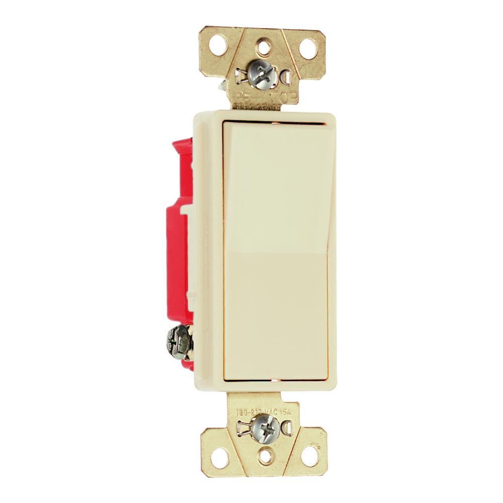 2621-I - 20A 120V/277V Specification Grade Single Pole Decorator Paddle Switch, Ivory