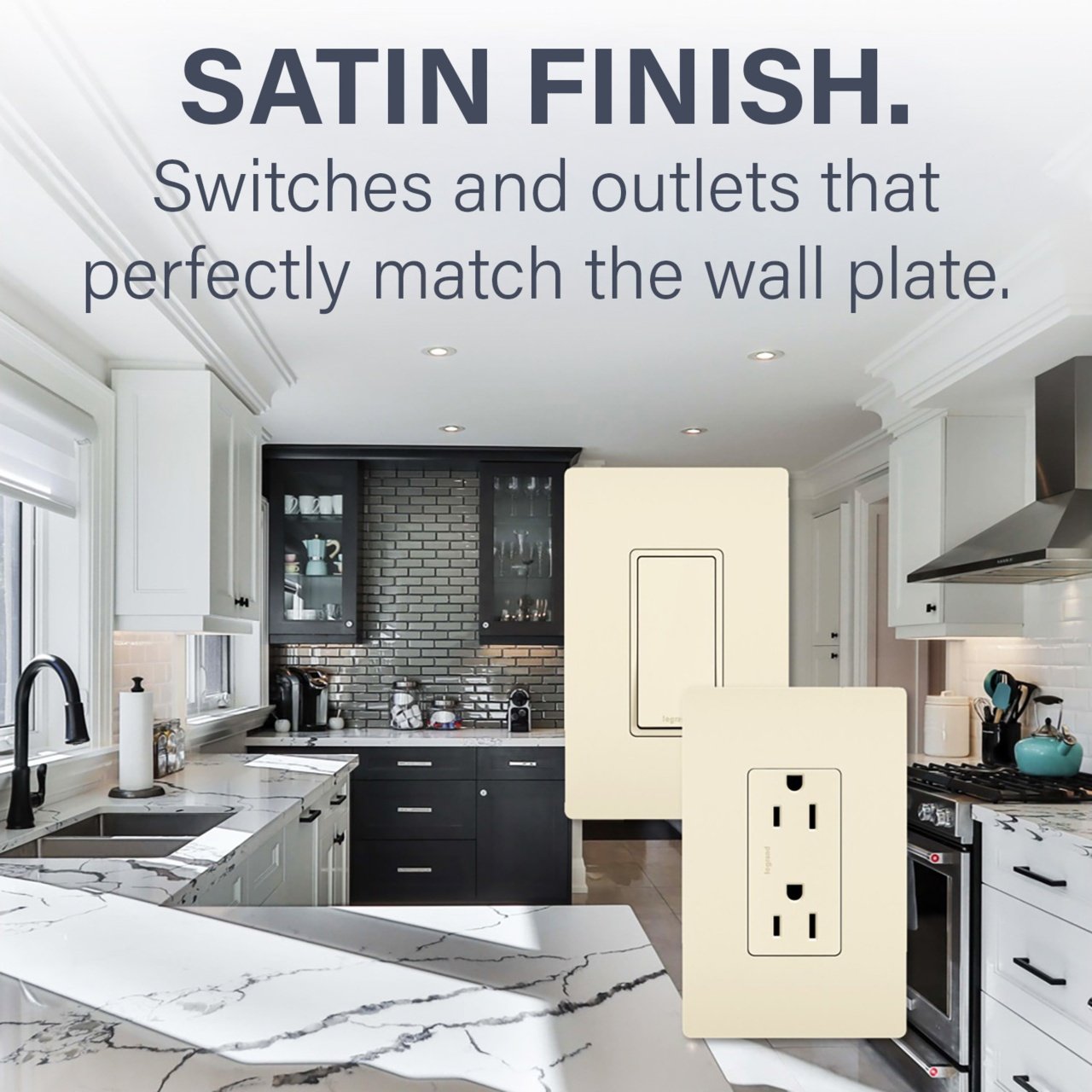 Picture of RCD113LA - radiant® Two Single-Pole Switches and Single Pole/3-Way Switch, Light Almond