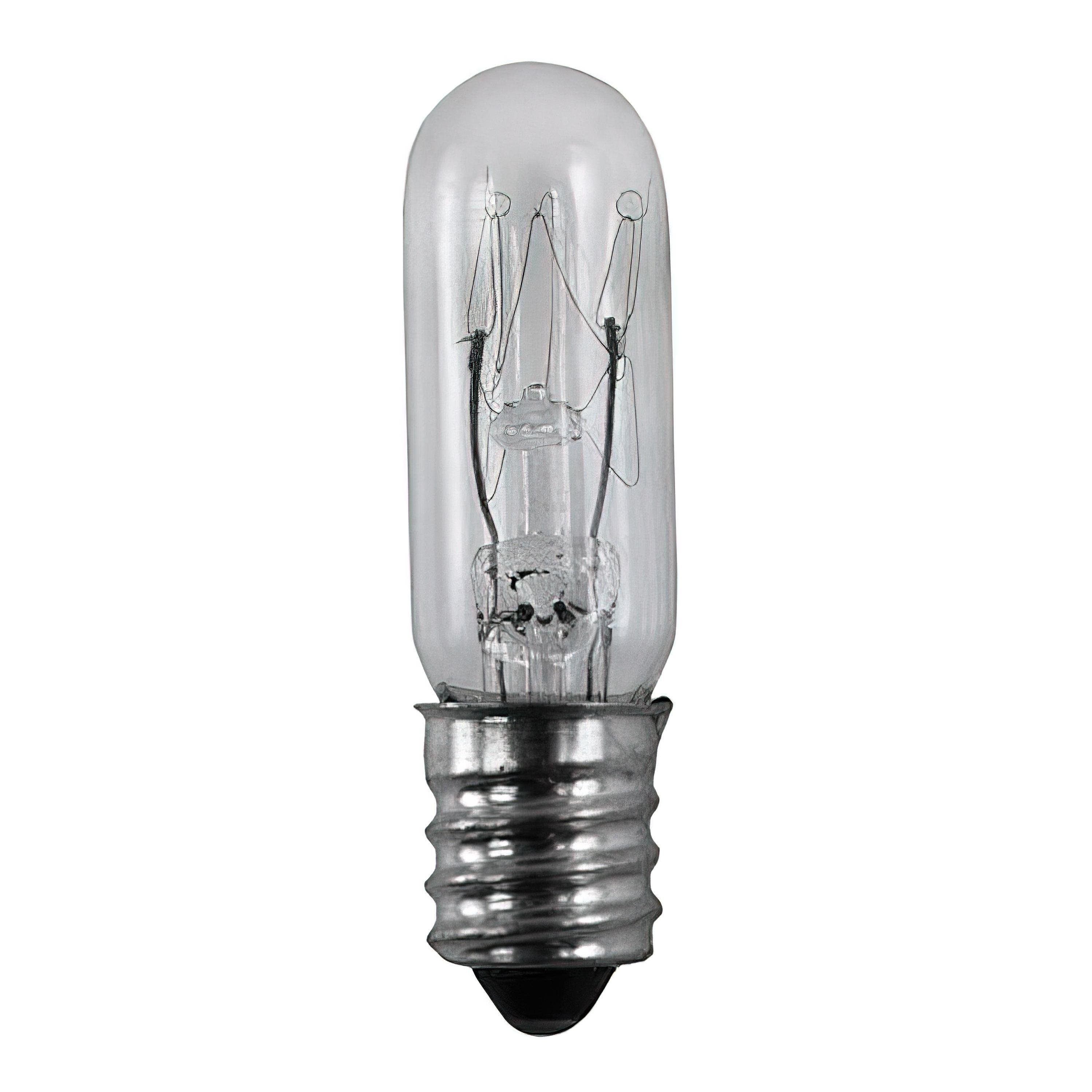 S3913 - 15 Watt T4 1/2 Incandescent - Clear - 1000 Average rated hours - 90 Lumens - Candelabra base - 130 Volt