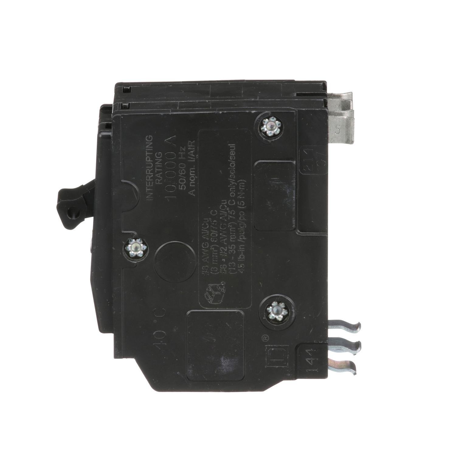 Picture of QO245 - Mini circuit breaker, QO, 45A, 2 pole, 120/240VAC, 10kA, plug in