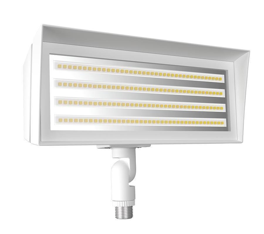 FFLEDSW - Floodlights 2615-6243 Lumens FFLED Small Field Adjustable 5000K/4000K 120V-277V Knuckle Mount White