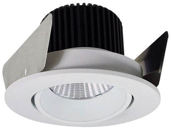NIOB-2RC27XWW/10 - 2" Iolite LED Round Adjustable Cone Reflector, 1000lm / 14W, 2700K, White Reflector / White Flange, LE46, White Reflector / White Flange