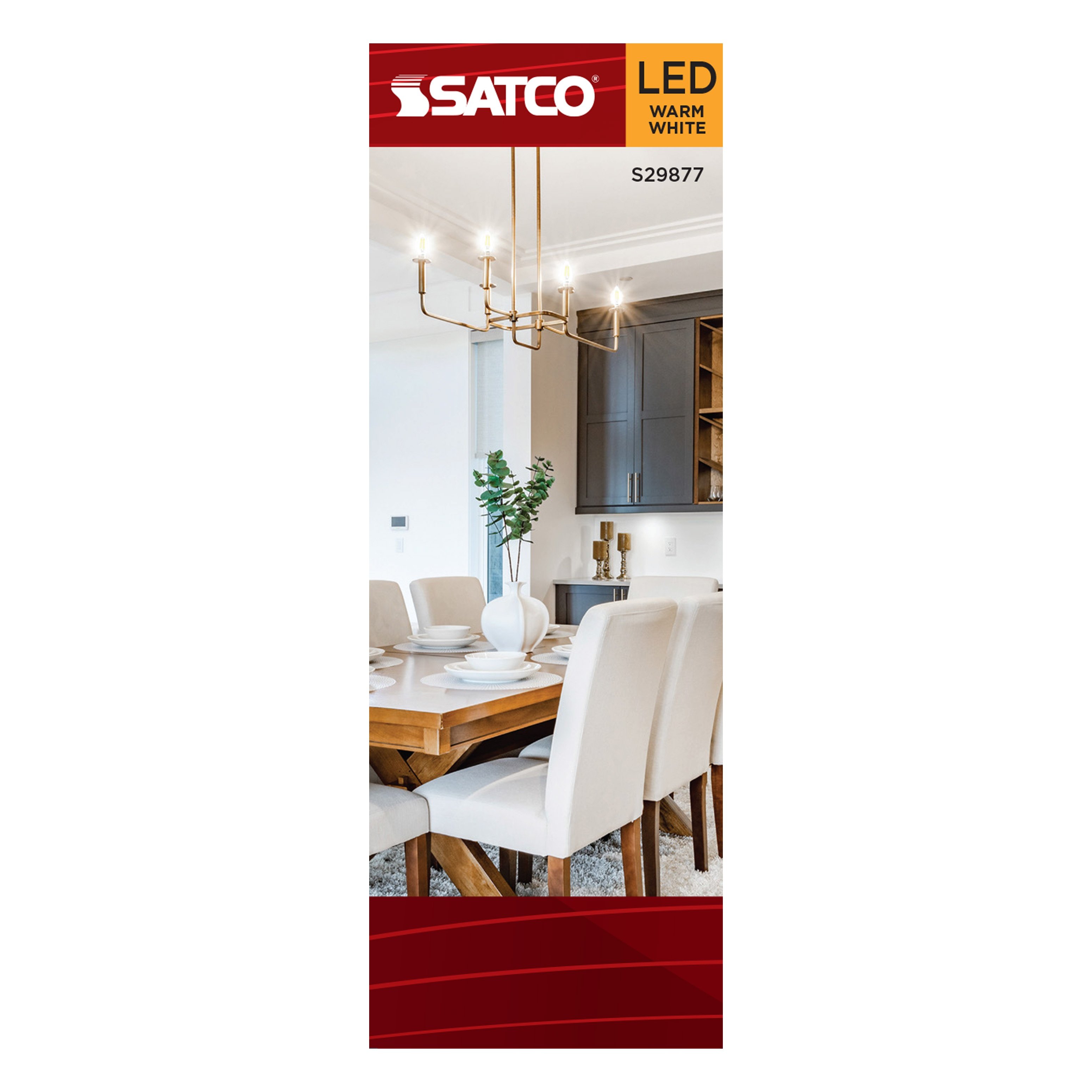 Picture of S29877 - 4.5 Watt B11 LED - Clear - Candelabra base - 2700K - 350 Lumens - 120 Volt