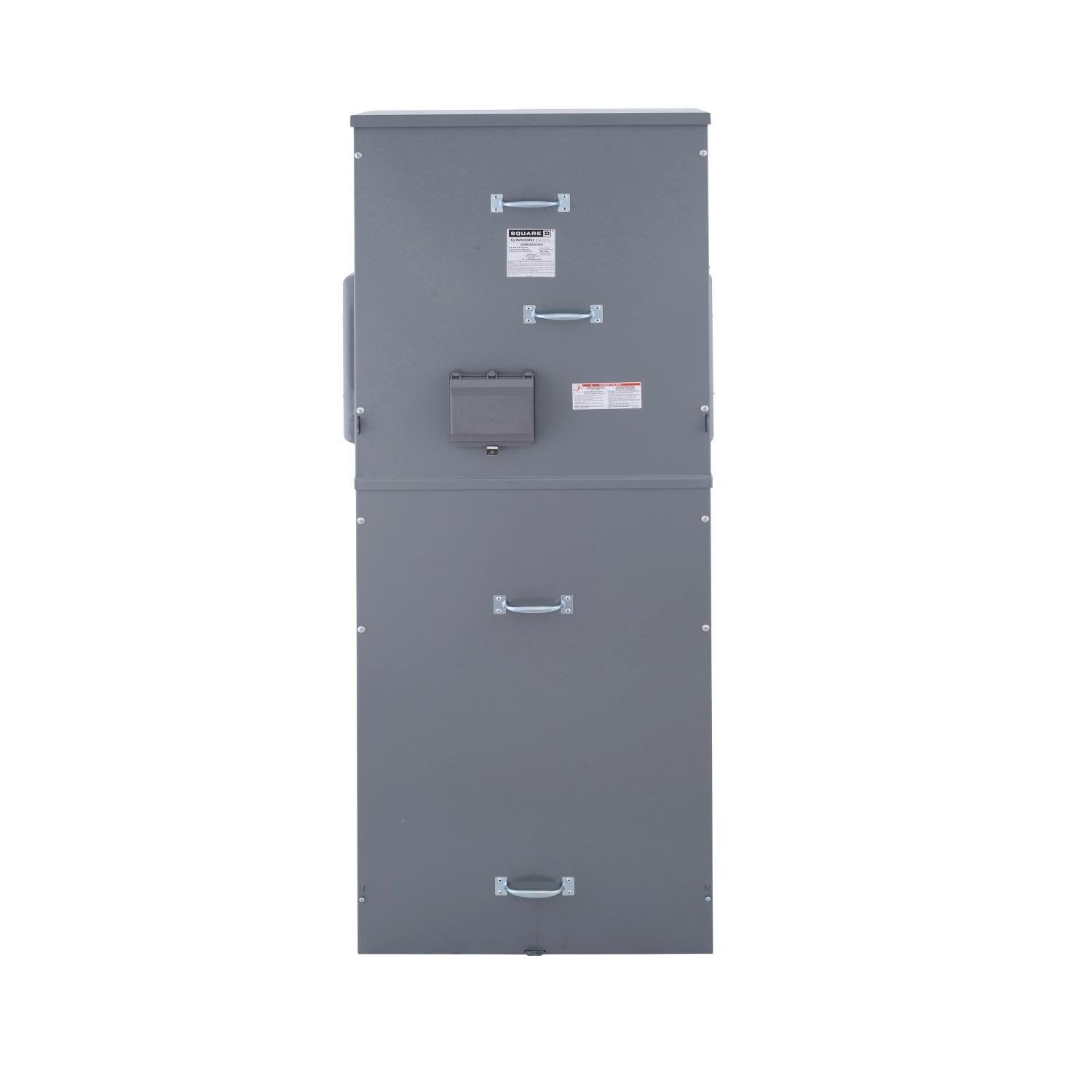 EZM3800CBU - Main circuit breaker unit, EZ Meter-Pak, 800A, 240VAC max, 3ph/4W, 800A bus, 65kA, UG, Type 3R, EUSERC