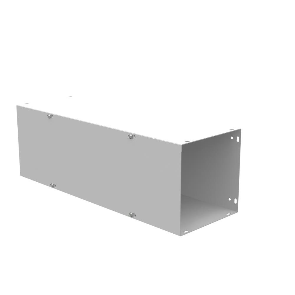 Picture of 8824-GSC1-NK - 8x24X8 Screw Cover Wireway Type 1 UL Listed Steel No Knockouts ANSI 61 Gray