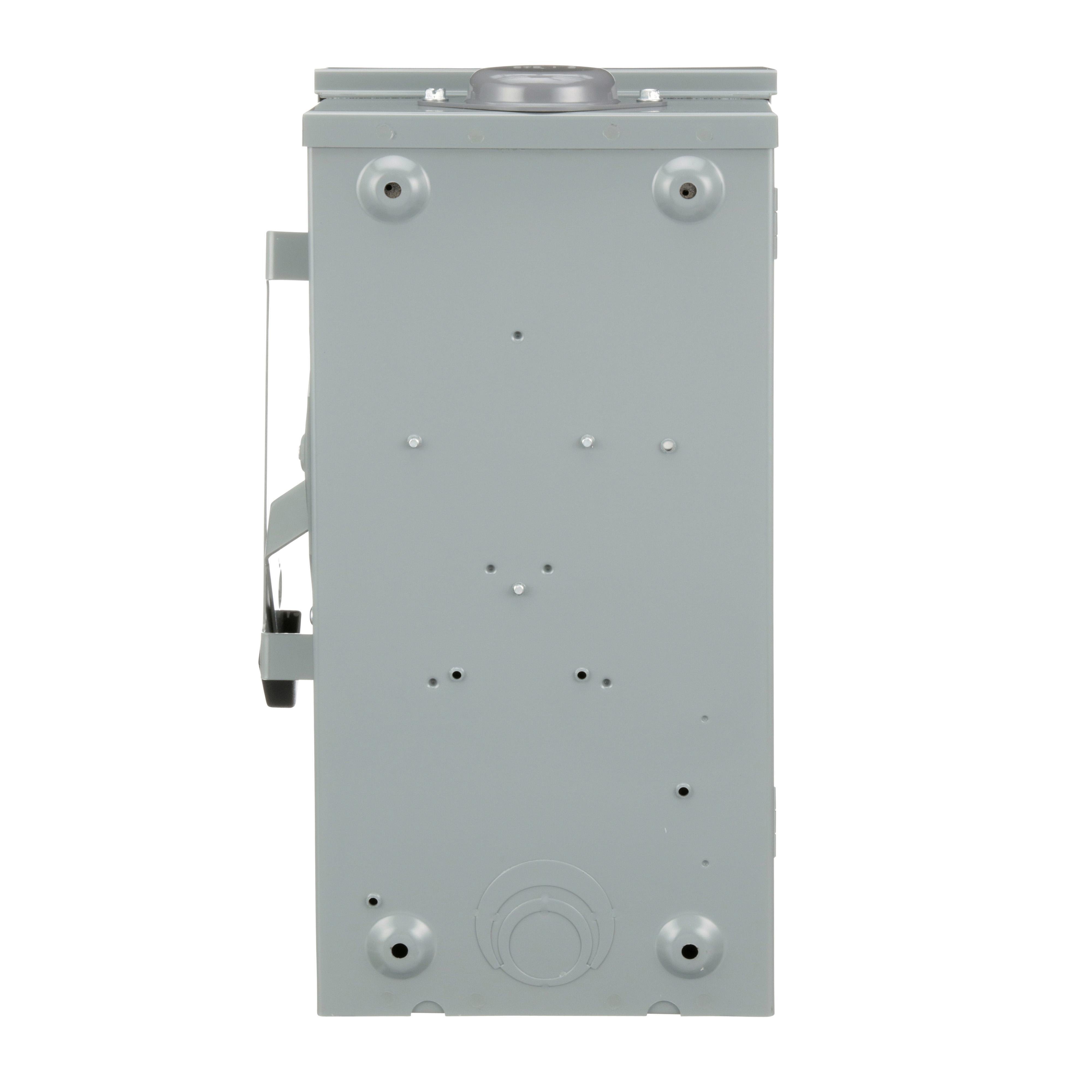 Picture of DU323RB - Safety switch, general duty, non fusible, 100A, 3 pole, 3 wire, 30hp, 240VAC, NEMA 3R, bolt on hub provision
