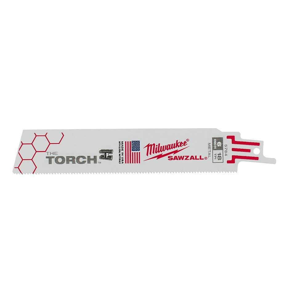 48-00-5784 - 6 in. 18 TPI THE TORCH™ SAWZALL® Blade 5PK