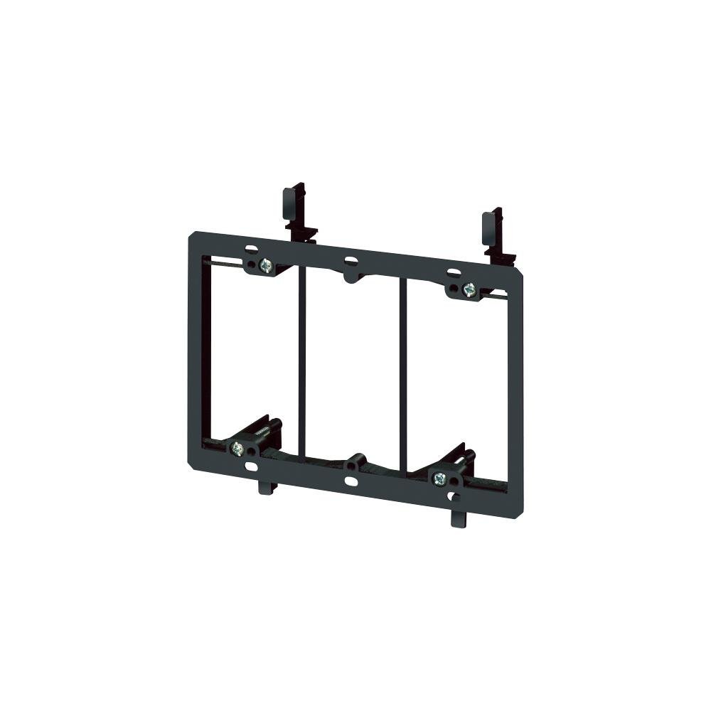 LV3 - Low Voltage mounting bracket, three gang for installation on existing construction for class 2 wiring only.