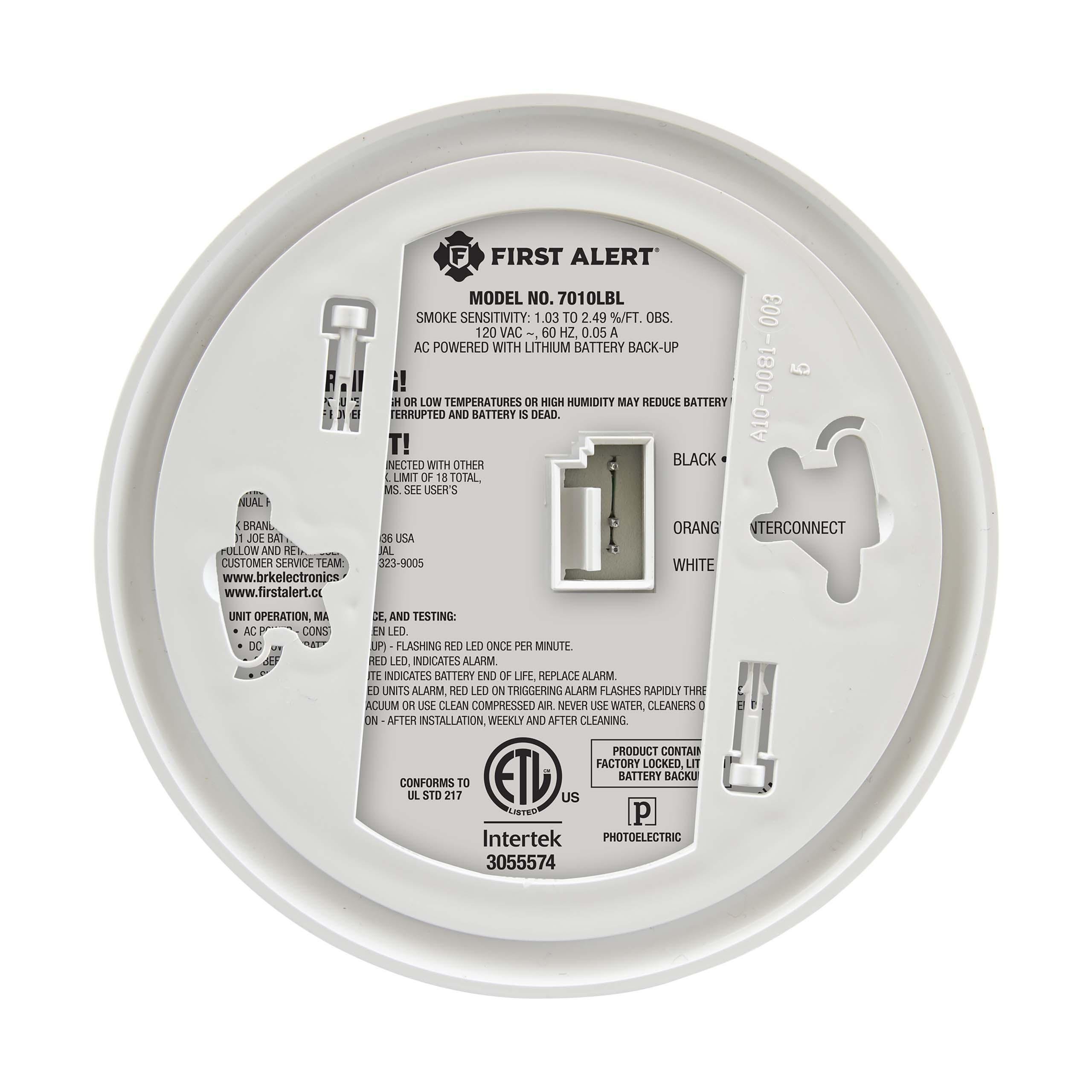 Picture of 1042736 - 120V AC/DC Smoke Alarm with 10-Year Sealed Lithium Battery Backup