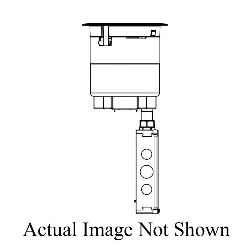 6ATC2PBS - 6AT Prewired Evolution™ Poke Thru Device, Surface Style Cover, Brass