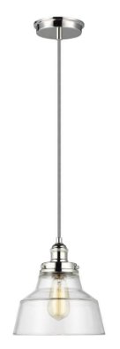 P1348PN - Baskin,  Pendant Modern Style, 1 Bulb, 10x10.38"