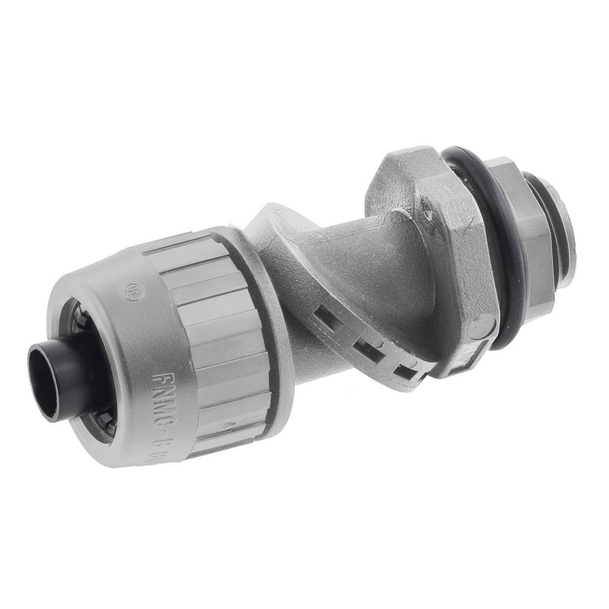 Picture of PS0509NGY - Kellems Wire Management, Liquidtight System, SwivelLok® Multi-Position Male Liquid Tight Connector, 1/2", Non-Metallic, Gray