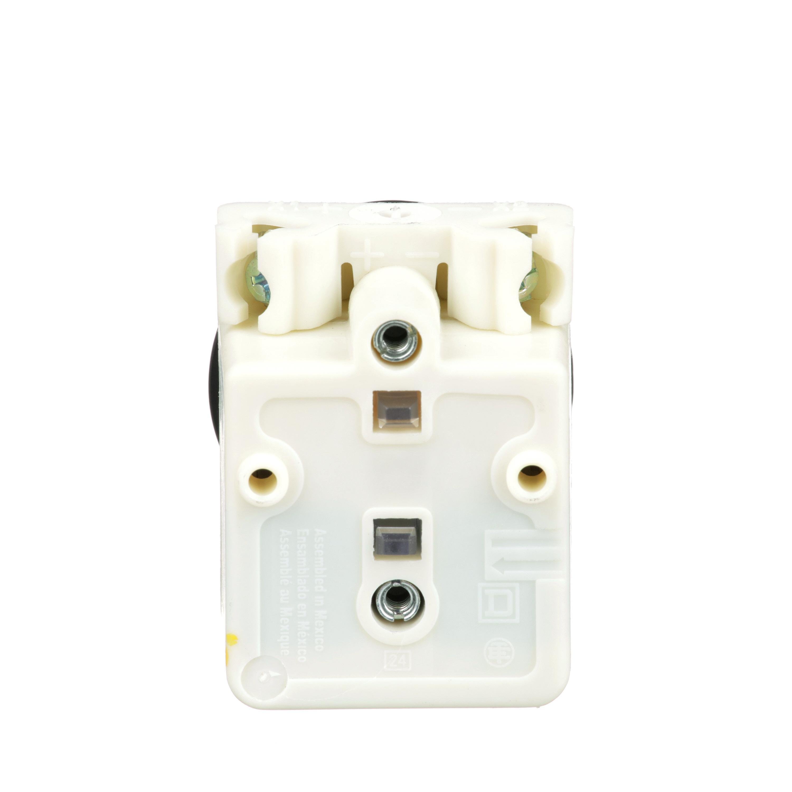 Picture of 9001KP1 - Pilot light head, Harmony 9001K, metal, without cap, 30mm, 120VAC