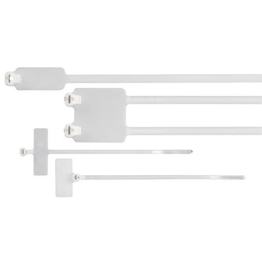 Picture of TY25M - High Performance Cable Tie for Indoor applications, Natural Color Nylon 6.6, Length of 186mm (7.3 Inches) for Bundle Diameter up to 48mm (1.89 Inches), Width of 4.67mm (0.184 Inch), Tensile Strength Rating of 220 Newtons (50 Pounds), Operating Tem