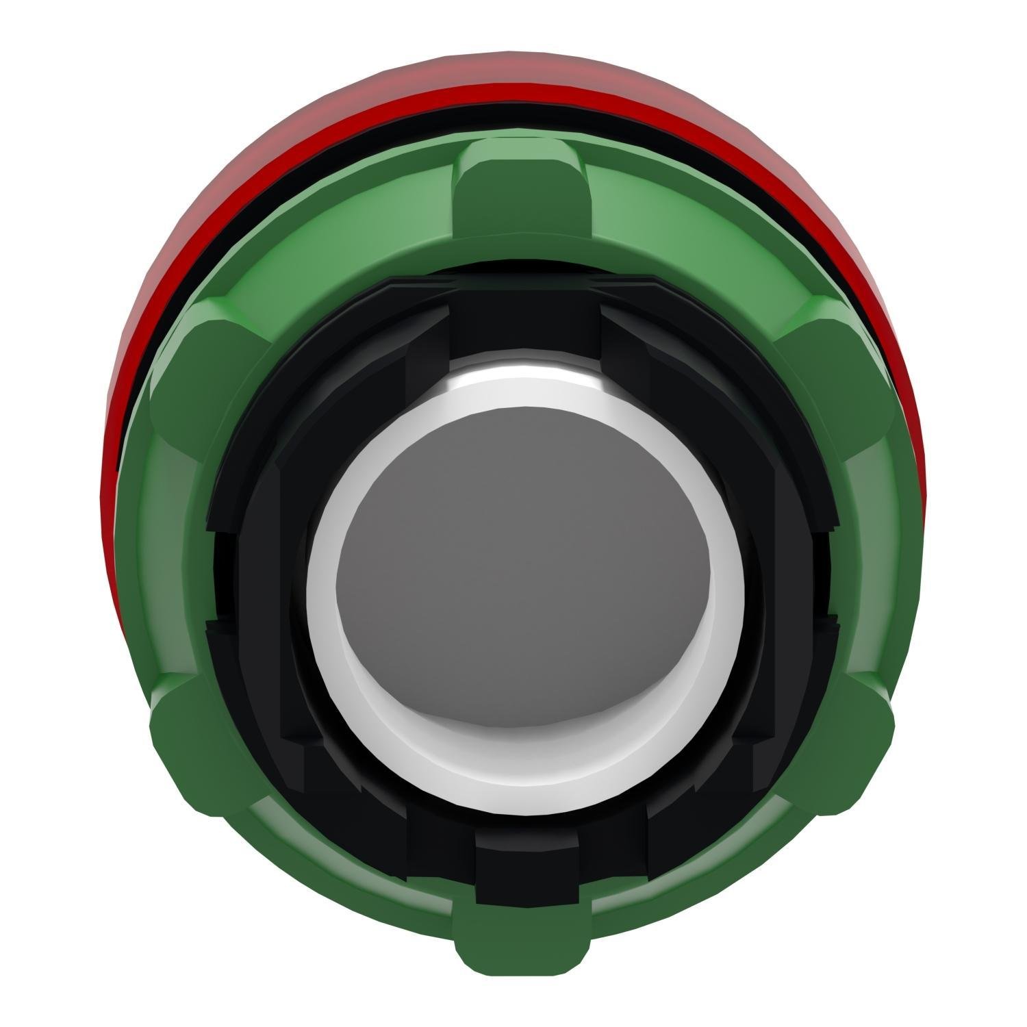 Picture of ZB5AV043 - Head for pilot light, Harmony XB5, plastic, red, 22mm, plain lens, BA9s base fitting