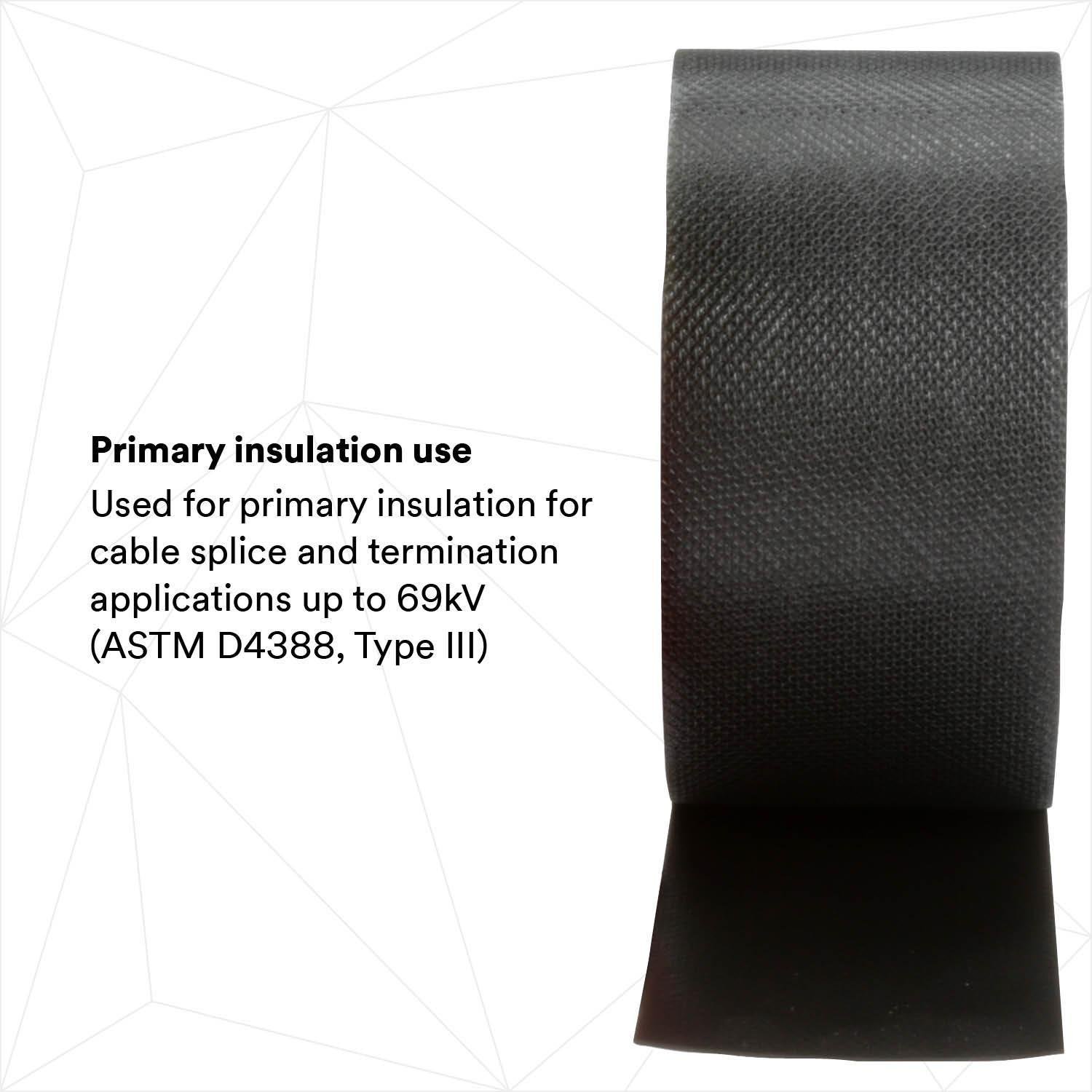 Picture of 23-2INX30FT - Scotch Rubber Splicing Tape 23, 2 in x 30 ft, Black, 1 roll/carton, 16 rolls/case