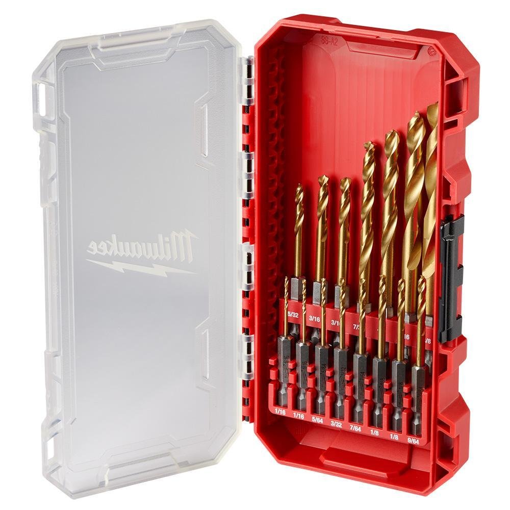 48-89-4670 - SHOCKWAVE Impact Duty™ RED HELIX™ Titanium Drill Bit Set - 15PC