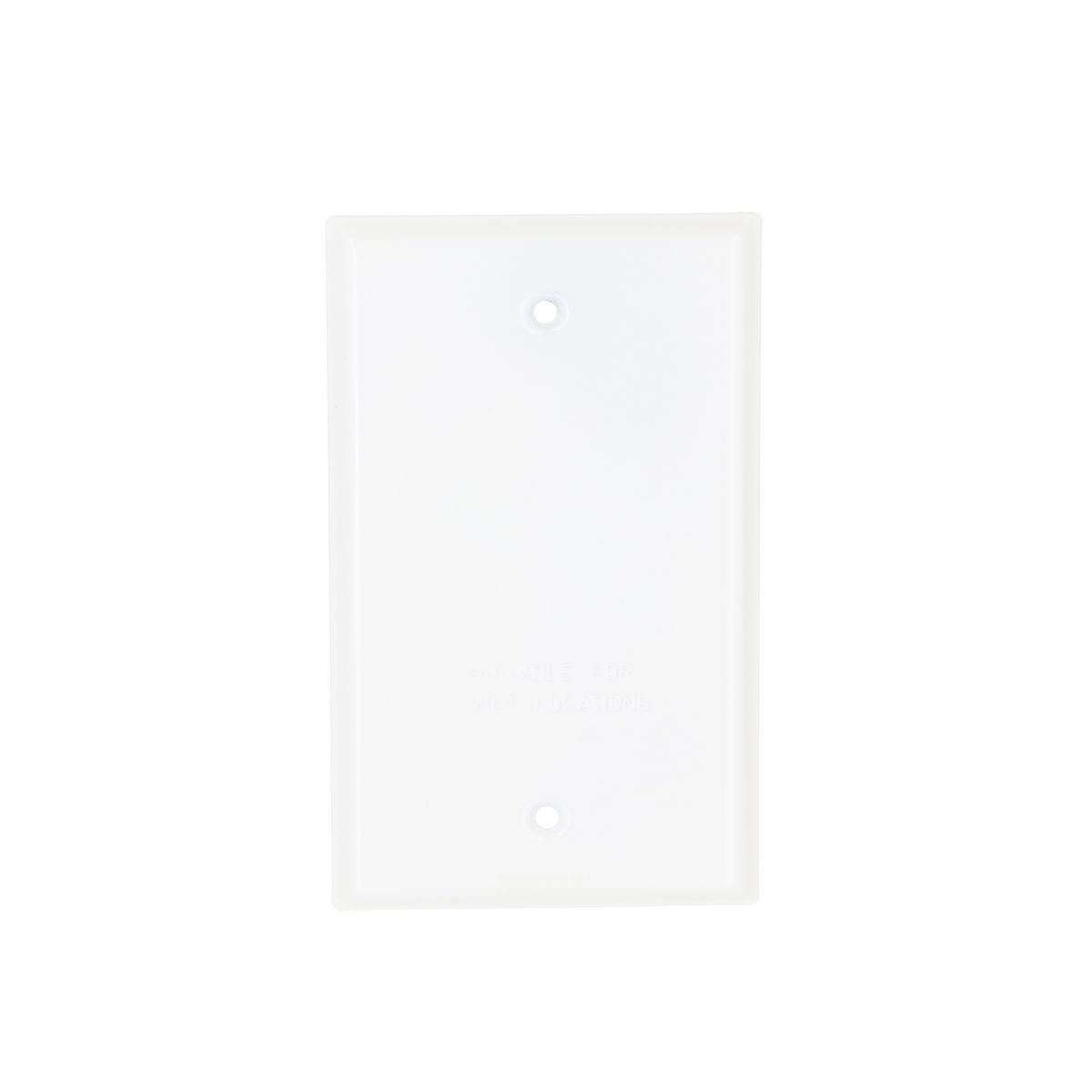 Picture of 5173-1 - 1-Gang Weatherproof Cover, Vertical/Horizontal, Blank, White