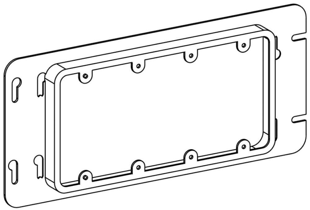 SR-4 - RAISED 3/4", 4-GANG SWITCH BOX DEVICE RING