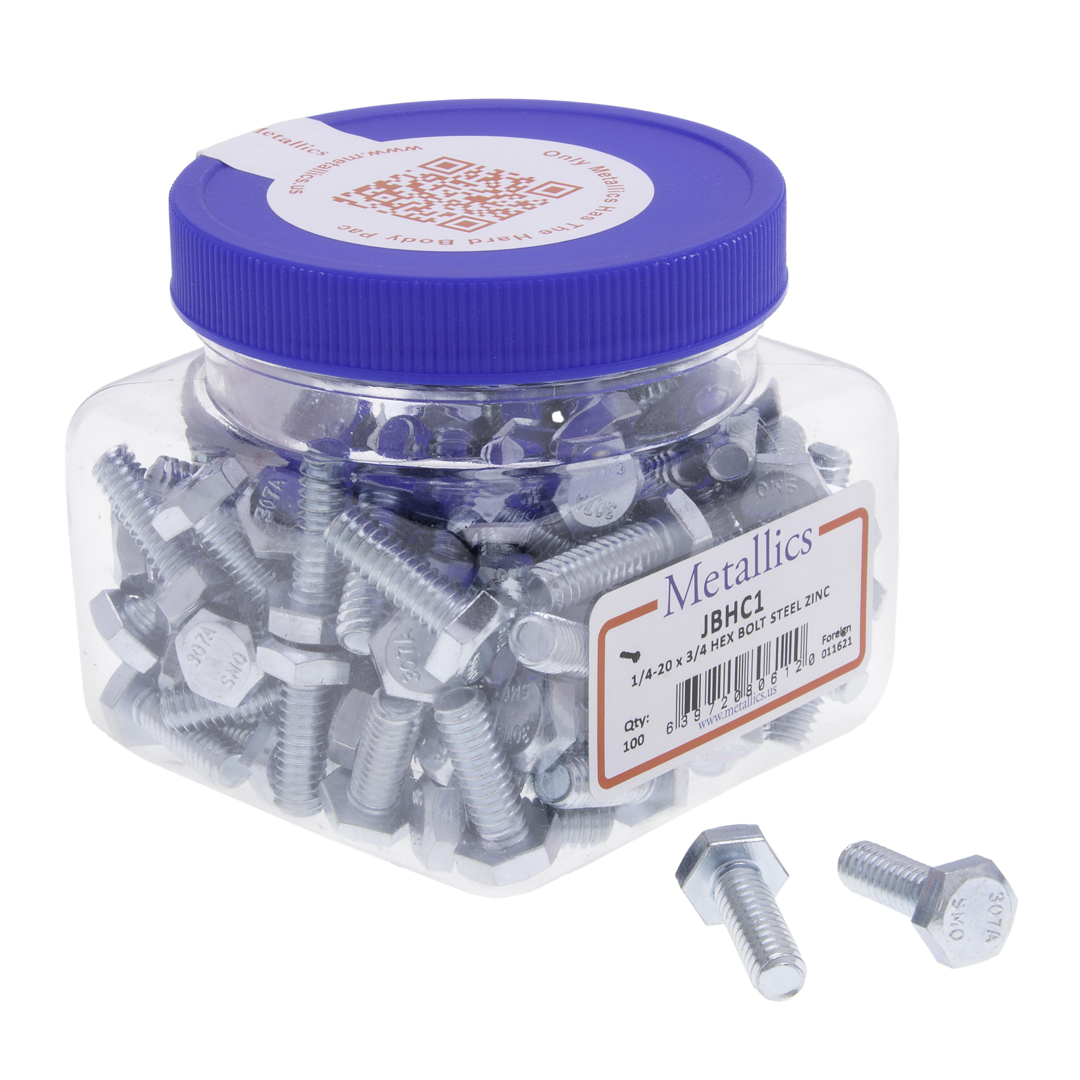 Picture of Bolts 1/4-20 X 3/4 Hxbt St-zn (Jar 100)
