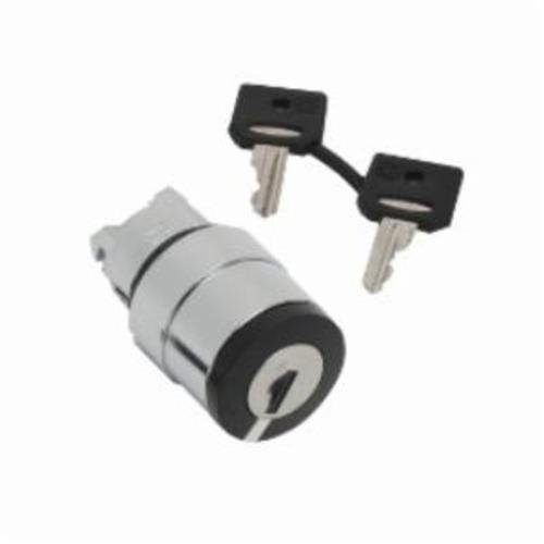 ZB4BG210 - Head for key selector switch, Harmony XB4, metal, black, 22mm, key 458A, 2 positions, stay put