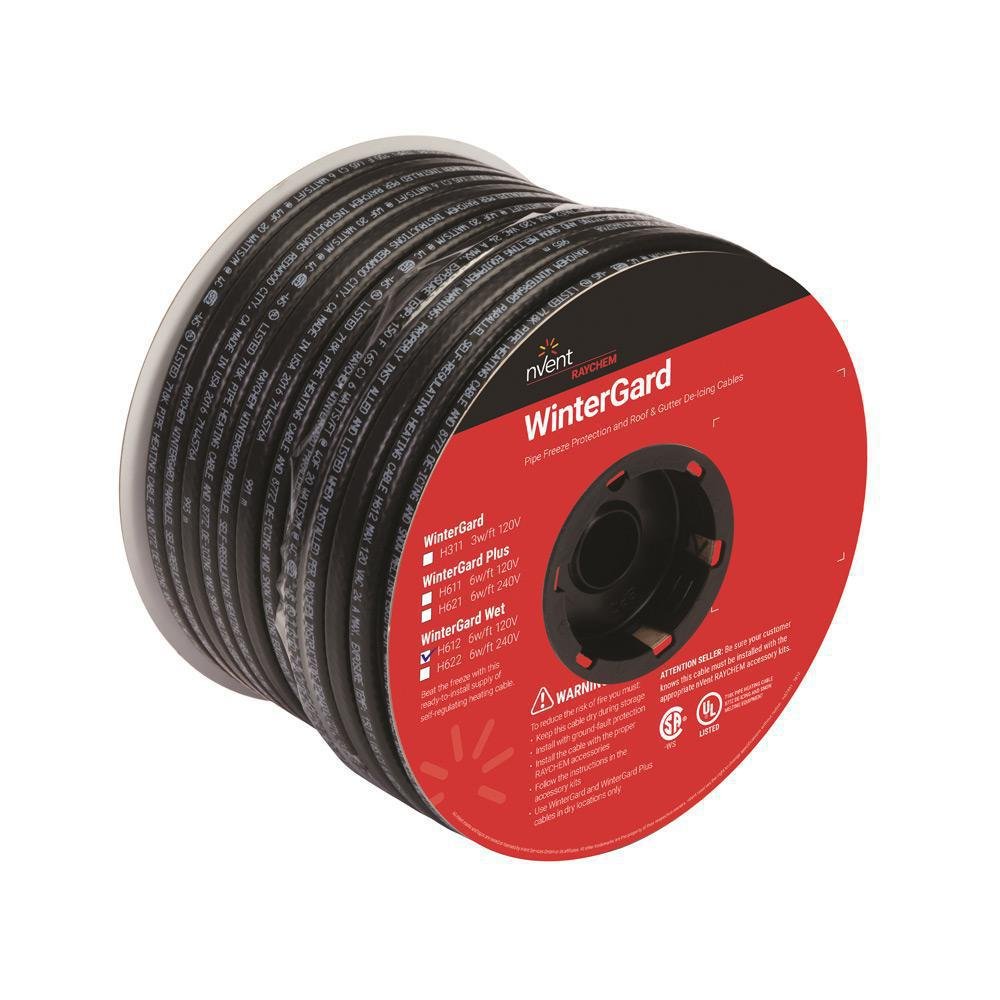 203365-000 - WinterGard Wet Self-Reg Heating Cable reel, 240 V, 6 W/ft at 40 degree F, 1000ft