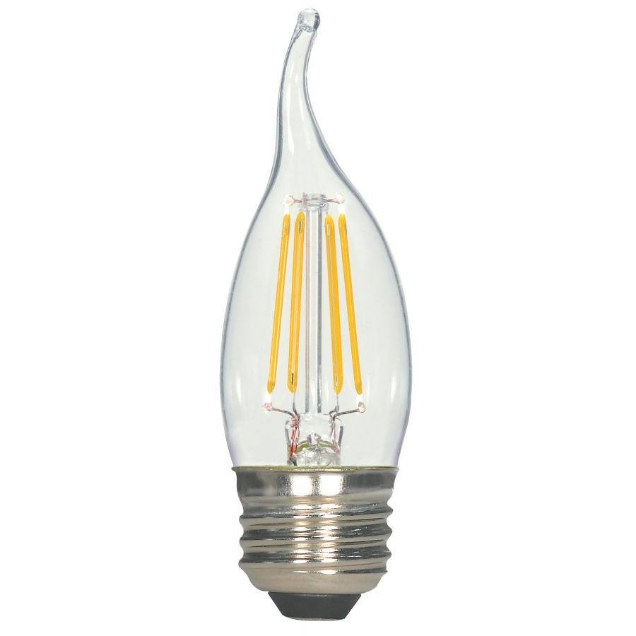 S9965 - 5.5 Watt CA11 LED - Flame tip shape - Clear - Medium base - 2700K - 500 Lumens - 120 Volt