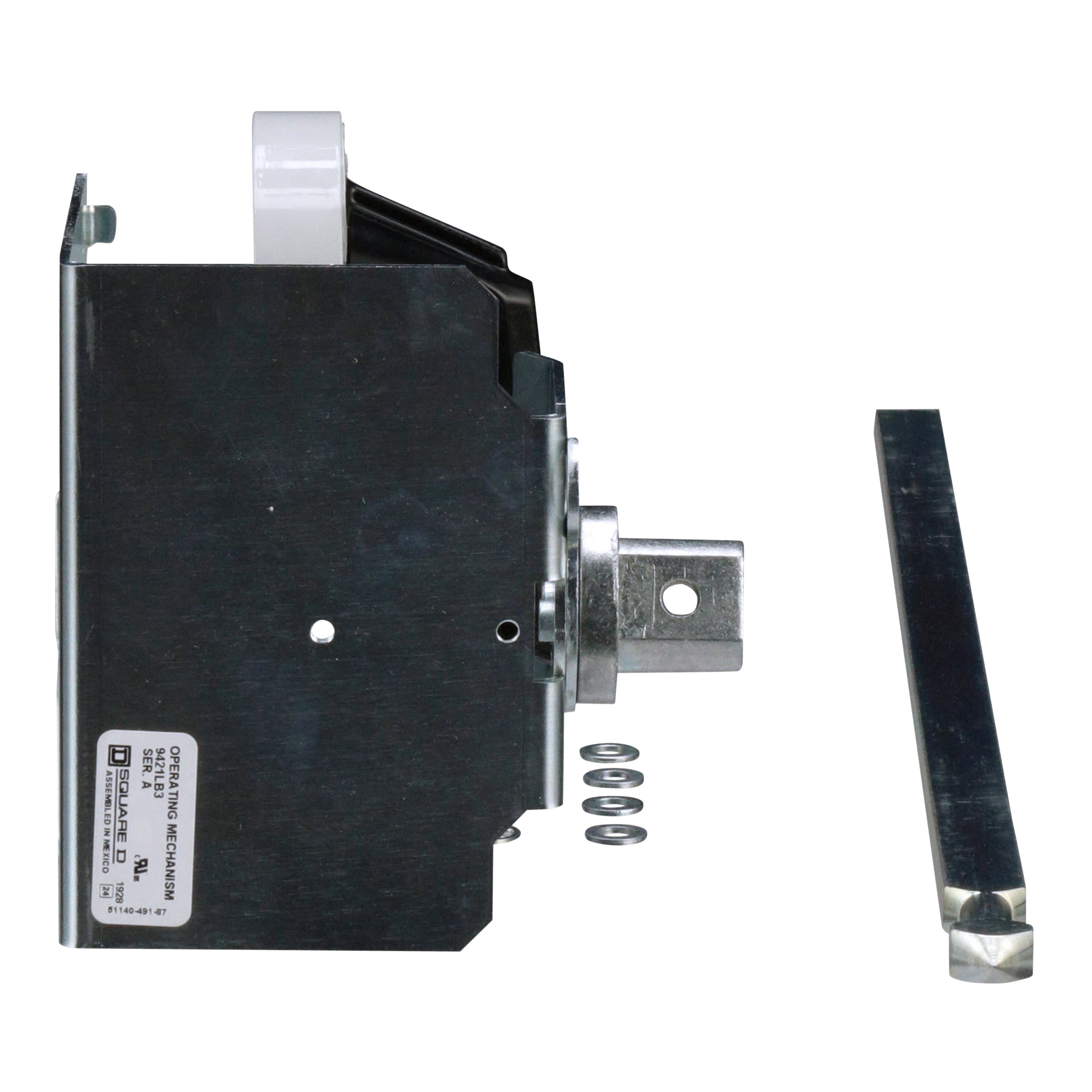 Picture of 9421LB3 - Circuit breaker accessory, PowerPacT B, handle kit, rotary, 3 inch, 125A, operating mechanism, long shaft
