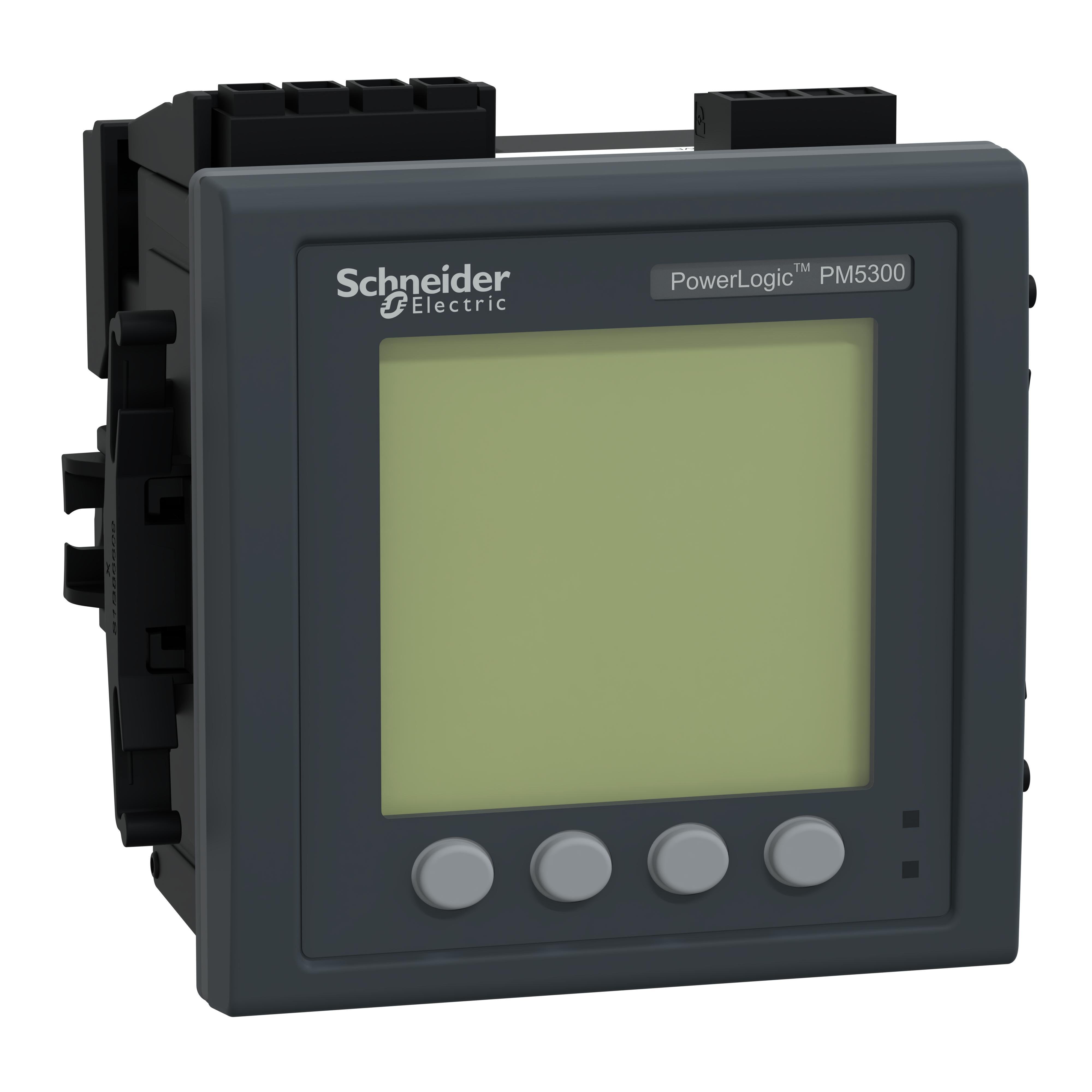 Picture of METSEPM5340 - power meter PowerLogic PM5340, ethernet, up to 31st Harmonic, 256KB 2DI/2DO 35 alarms