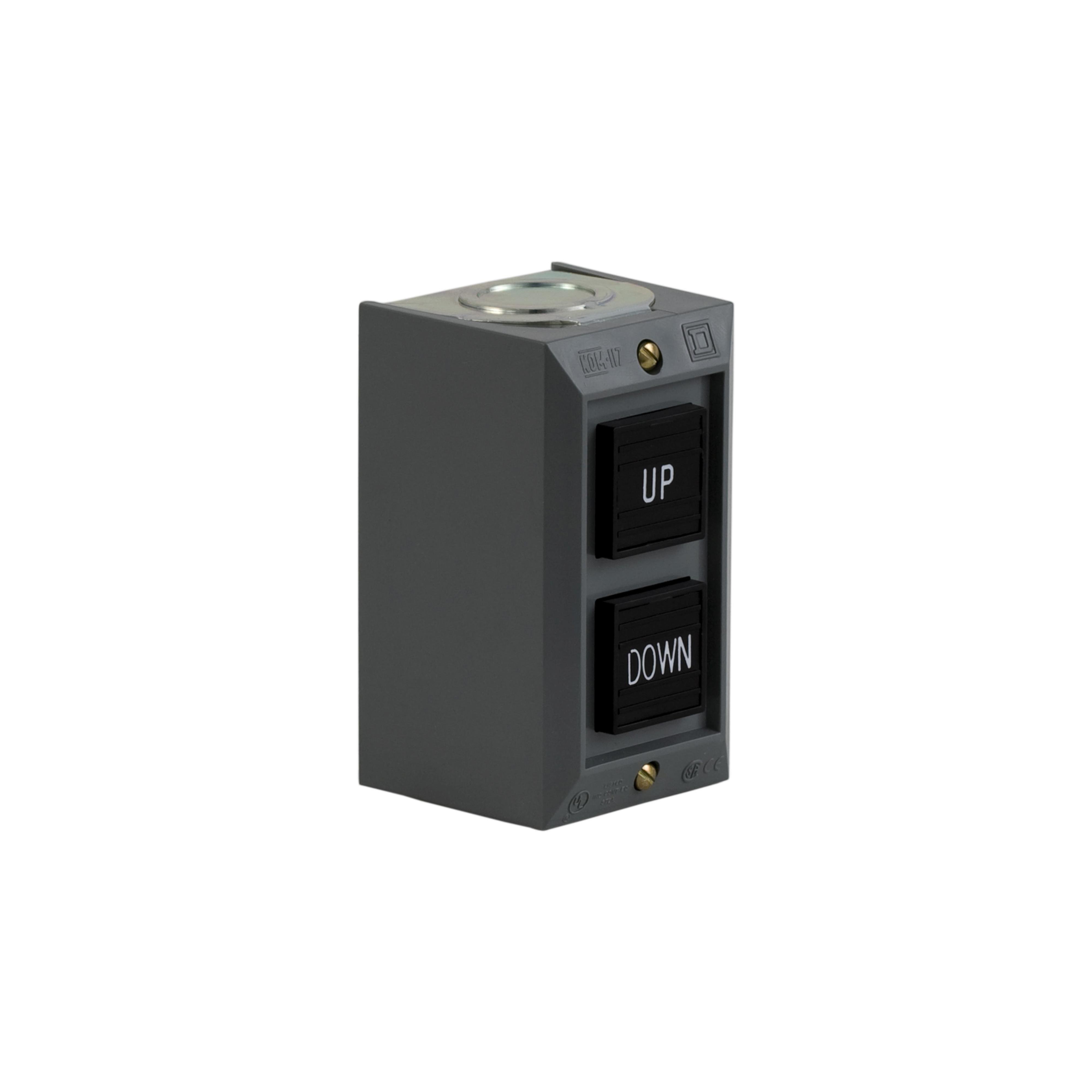9001BG208 - Complete control station, Harmony 9001B, 2 push buttons UP-DOWN, 5A, 600V AC, 2NO, NEMA 1