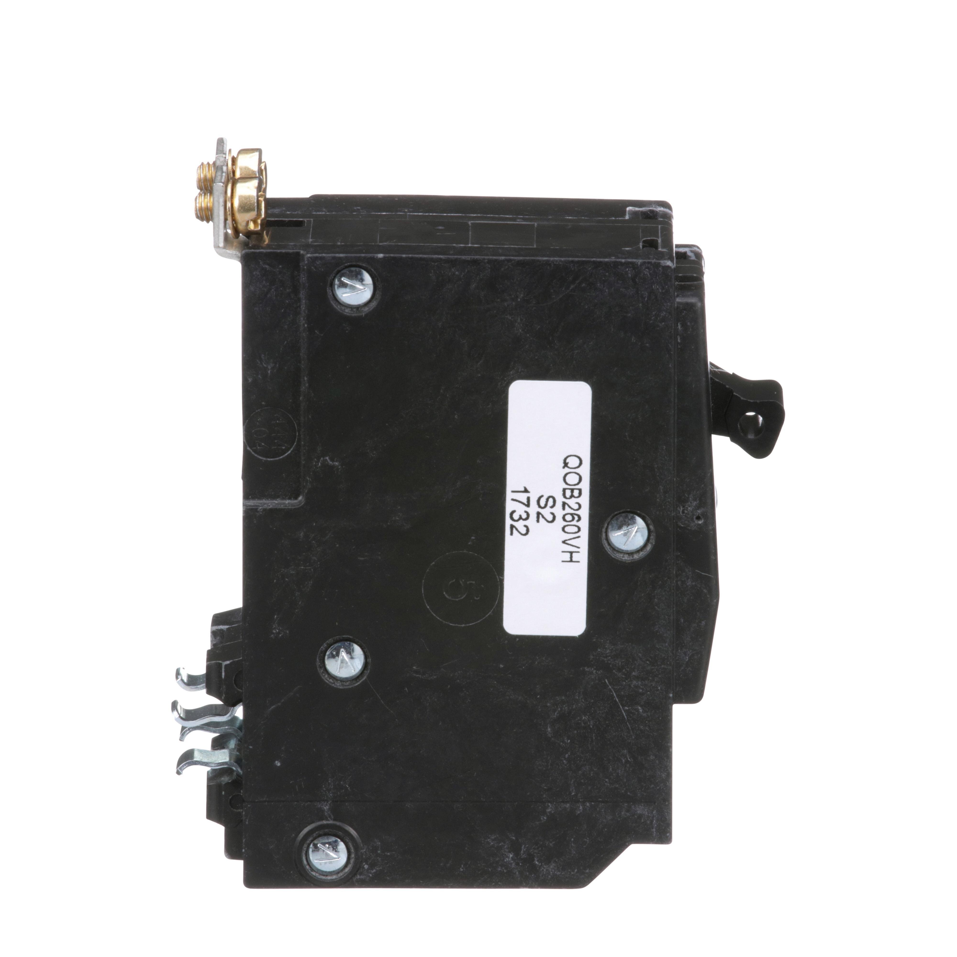 Picture of QOB260VH - Mini circuit breaker, QO, 60A, 2 pole, 120/240VAC, 22kA, bolt on