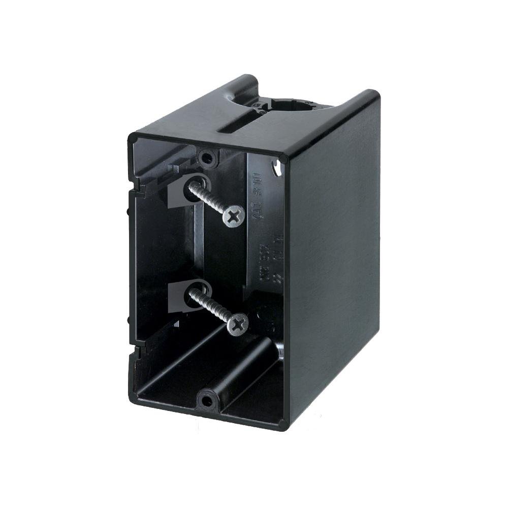 F101 - One Box Non-Metallic outlet boxes. Single Gang. Vertical. 22.5 cu.