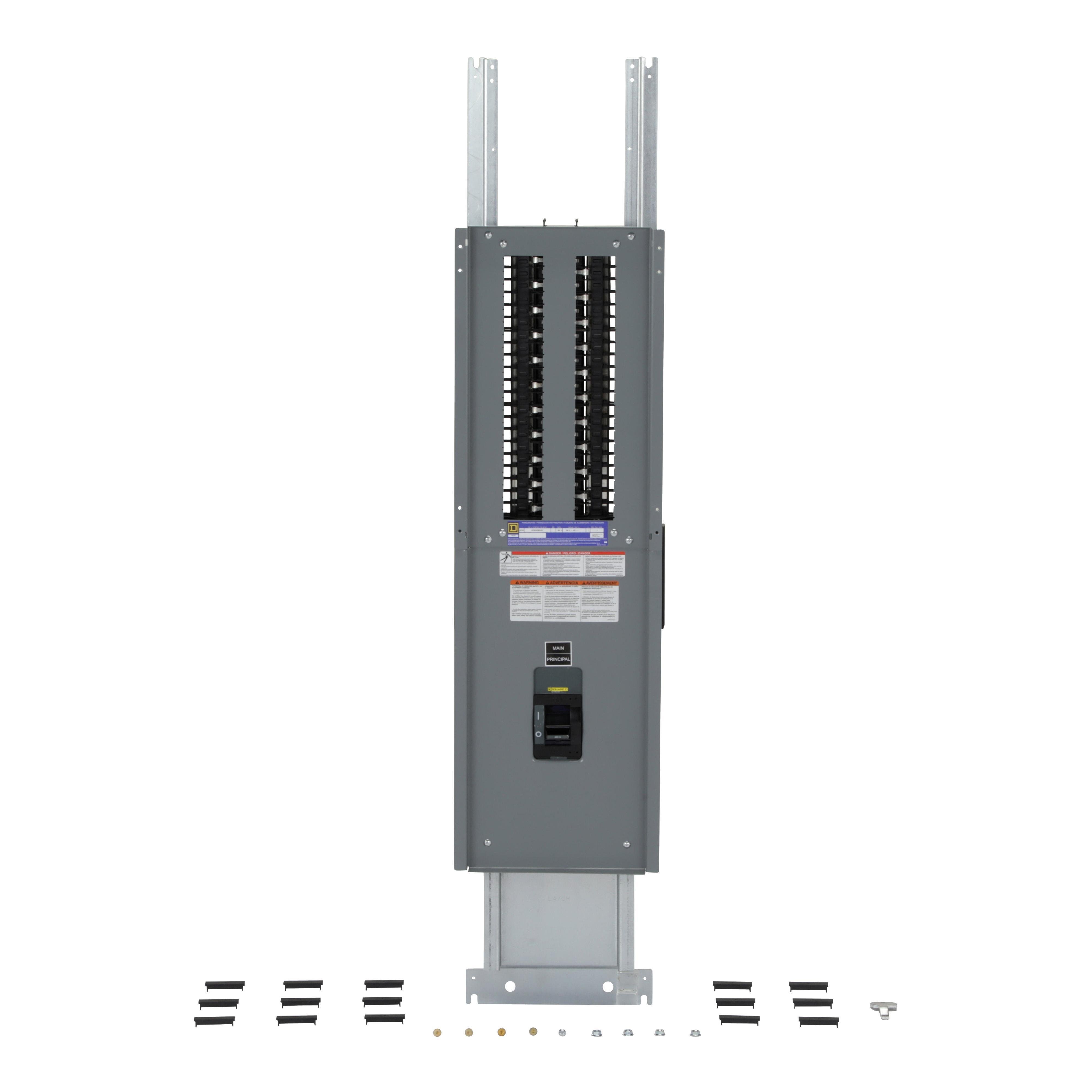 QONQ42MS400 - Load center interior, QO, main breaker, 400A, Al bus, 42 pole spaces, 1 phase, 3 wire, NQ enclosure