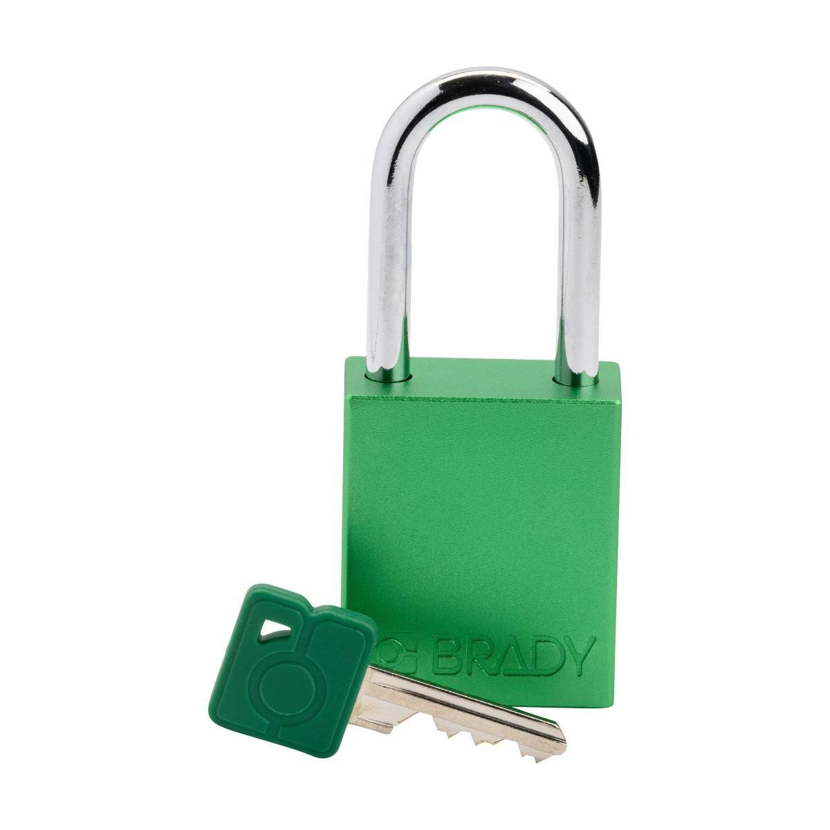 Picture of SDAL-GRN-38ST-KD - Aluminum Safety Lockout Padlock - Keyed Different, Green, Steel Shackle