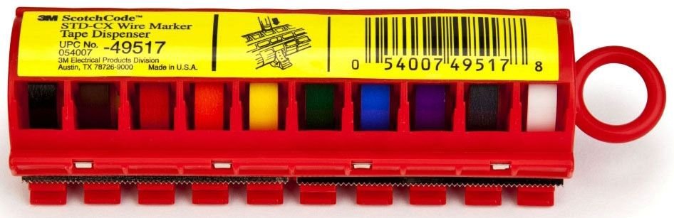 STD-CX - 3M ScotchCode Wire Marker Tape Dispenser with Tape STD-CX