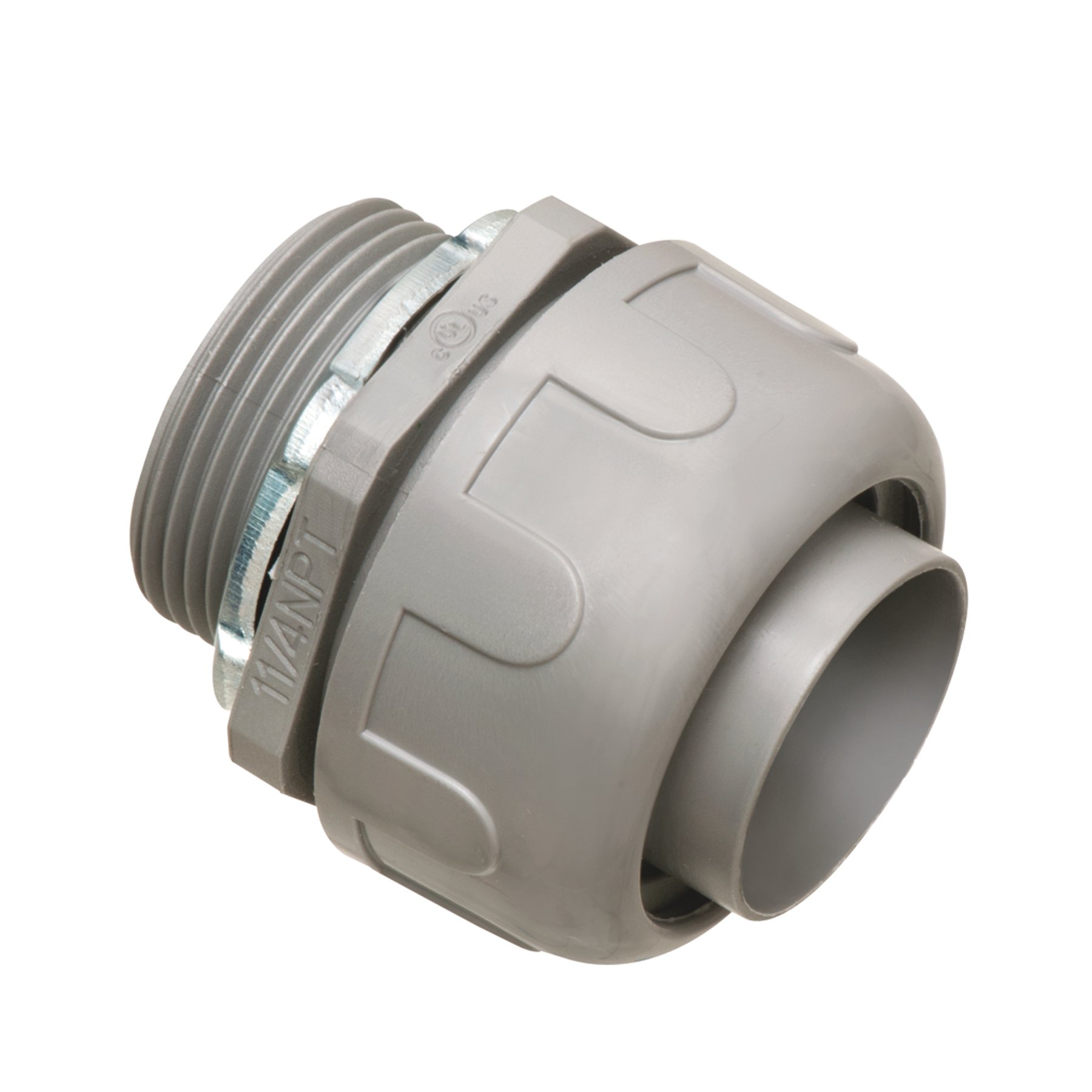 NMLT15C - Non-metallic Liquid-tight straight 1 1/2 inch connector