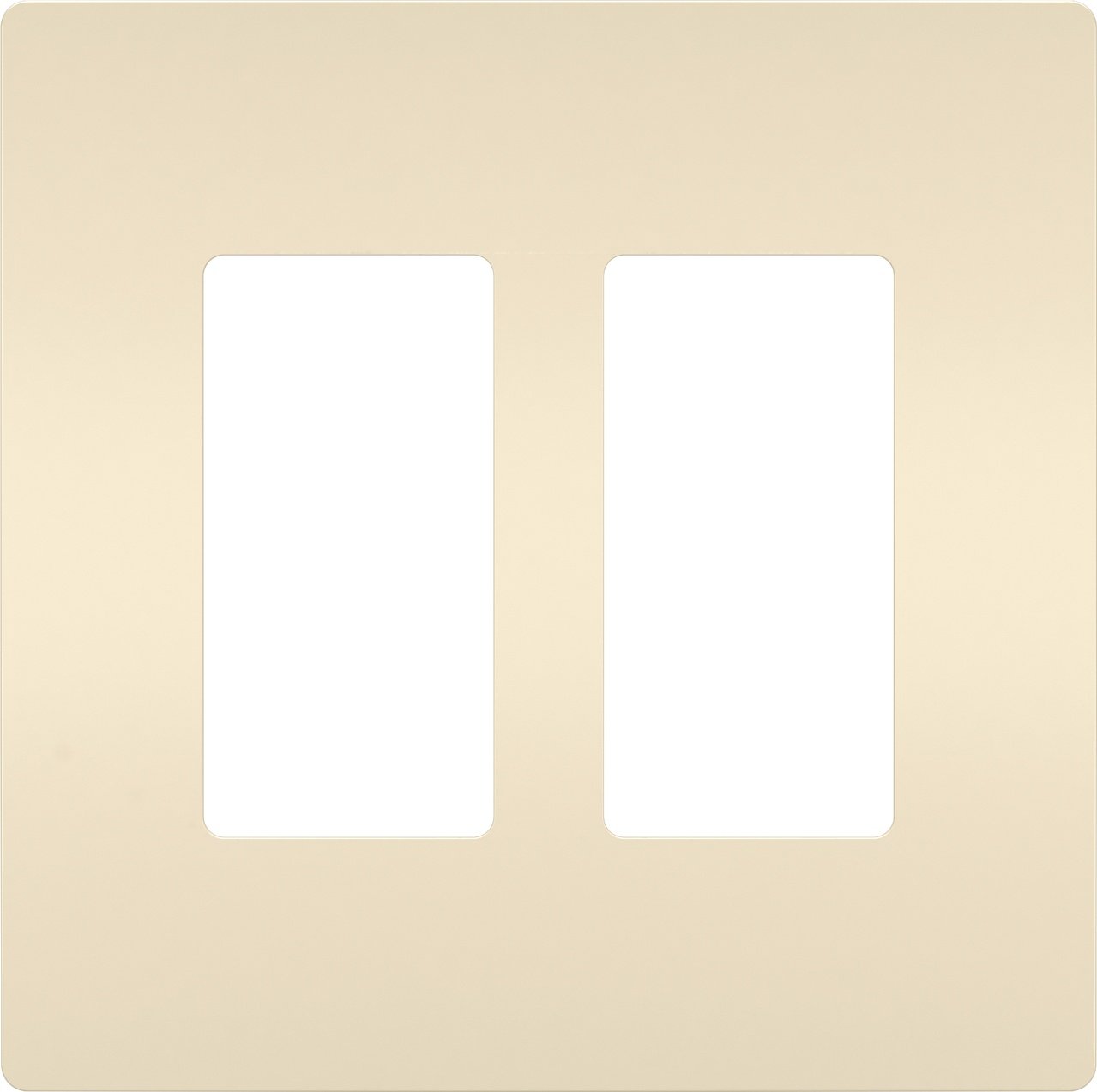 Picture of RWP262LA - radiant® 2-Gang Screwless Wall Plate, Light Almond