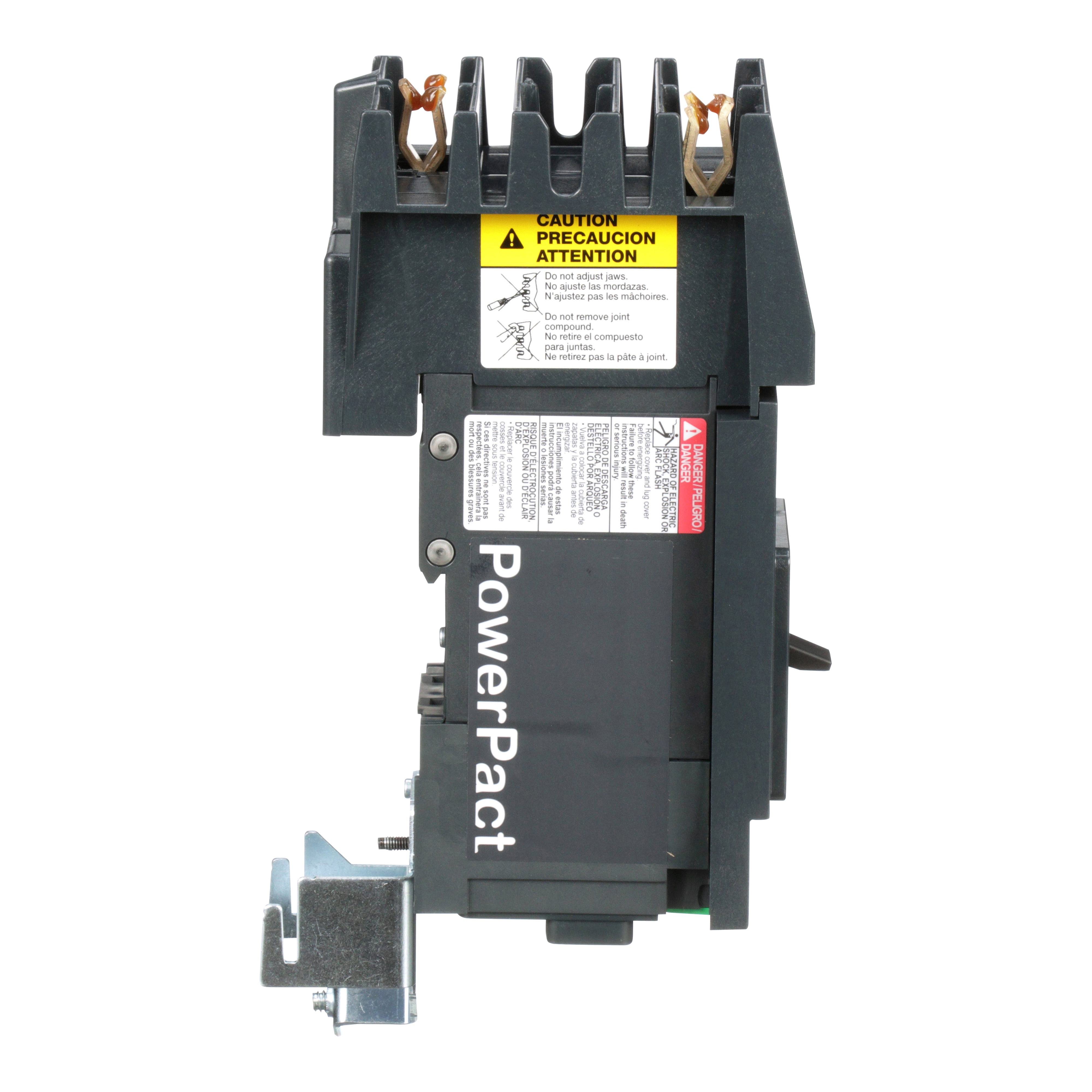 Picture of BDA260602 - Circuit breaker, PowerPacT B, 60A, 2 pole, 600Y/347VAC, 14kA, I-Line, thermal magnetic, 80%, AC