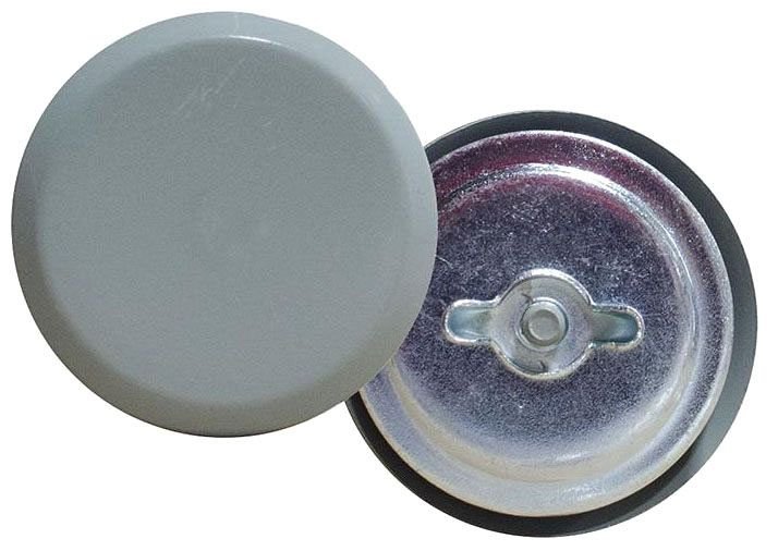 A-HS100 - Hole Seal Non UL Listed 1 Inch ANSI 61 Gray Steel Gasketed Wing Nut