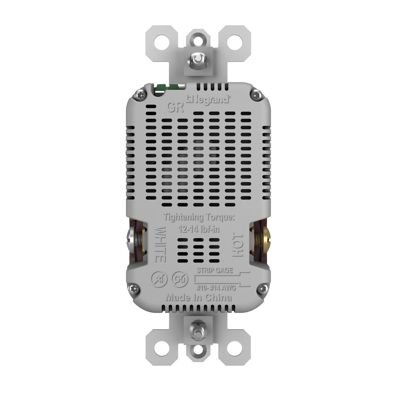 Picture of TM826-USBDBCCV4 - USB Charger/15A Tamper-Resistant Duplex Outlet, Dark Bronze