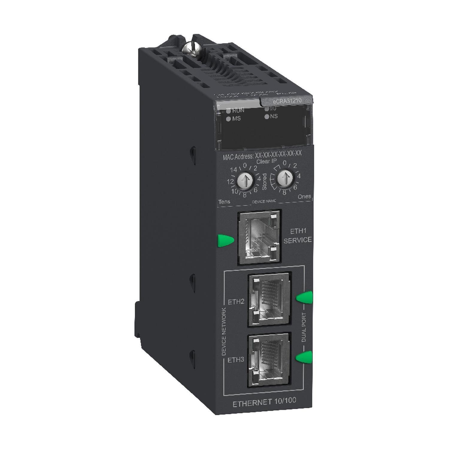 Picture of BMECRA31210 - EIO drop adapter, Modicon X80, with Ethernet backplane